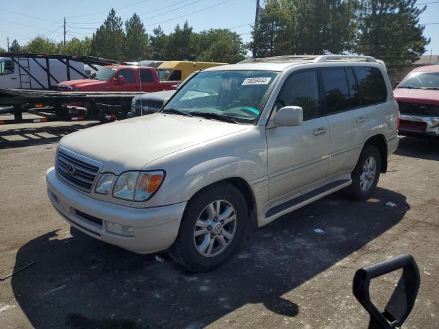 LEXUS LX 470 2004 white 4dr spor gas JTJHT00W843544262 photo #1