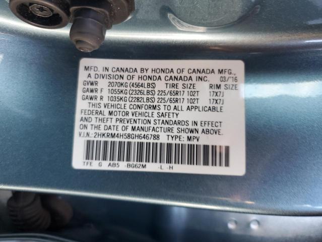 VIN 2HKRM4H58GH646788 2016 Honda CR-V, EX no.13