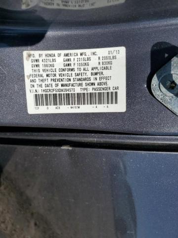 VIN 1HGCR2F5XDA094570 2013 Honda Accord, Sport no.12