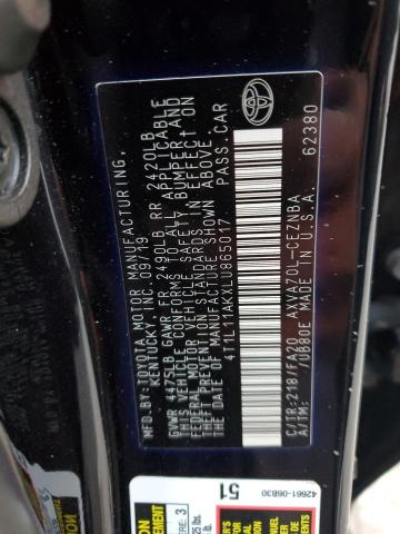2020 TOYOTA CAMRY LE - 4T1L11AKXLU865017
