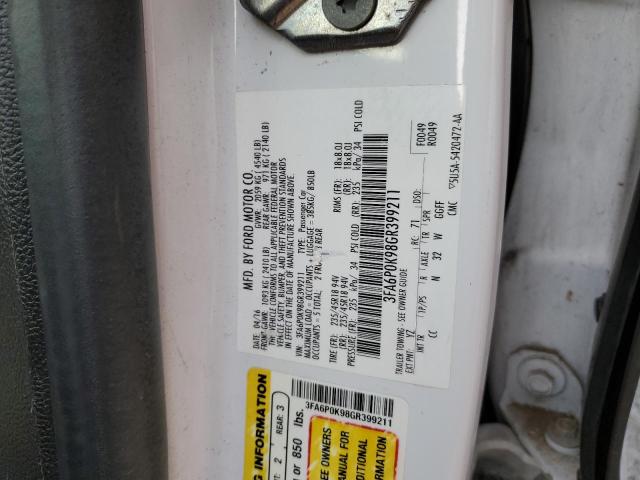 VIN 3FA6P0K98GR399211 2016 Ford Fusion, Titanium no.13