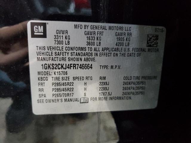 VIN 1GKS2CKJ4FR746664 2015 GMC YUKON no.13