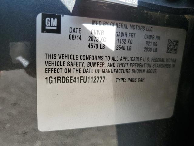 VIN 1G1RD6E41FU112777 2015 Chevrolet Volt no.12