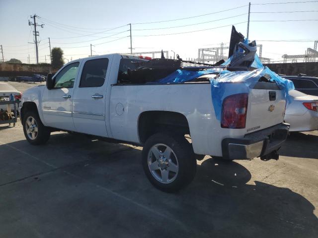 CHEVROLET SILVERADO 2013 white crew pic flexible fuel 1GC1CXEG1DF104252 photo #3