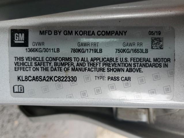 2019 CHEVROLET SPARK LS KL8CA6SA2KC822330