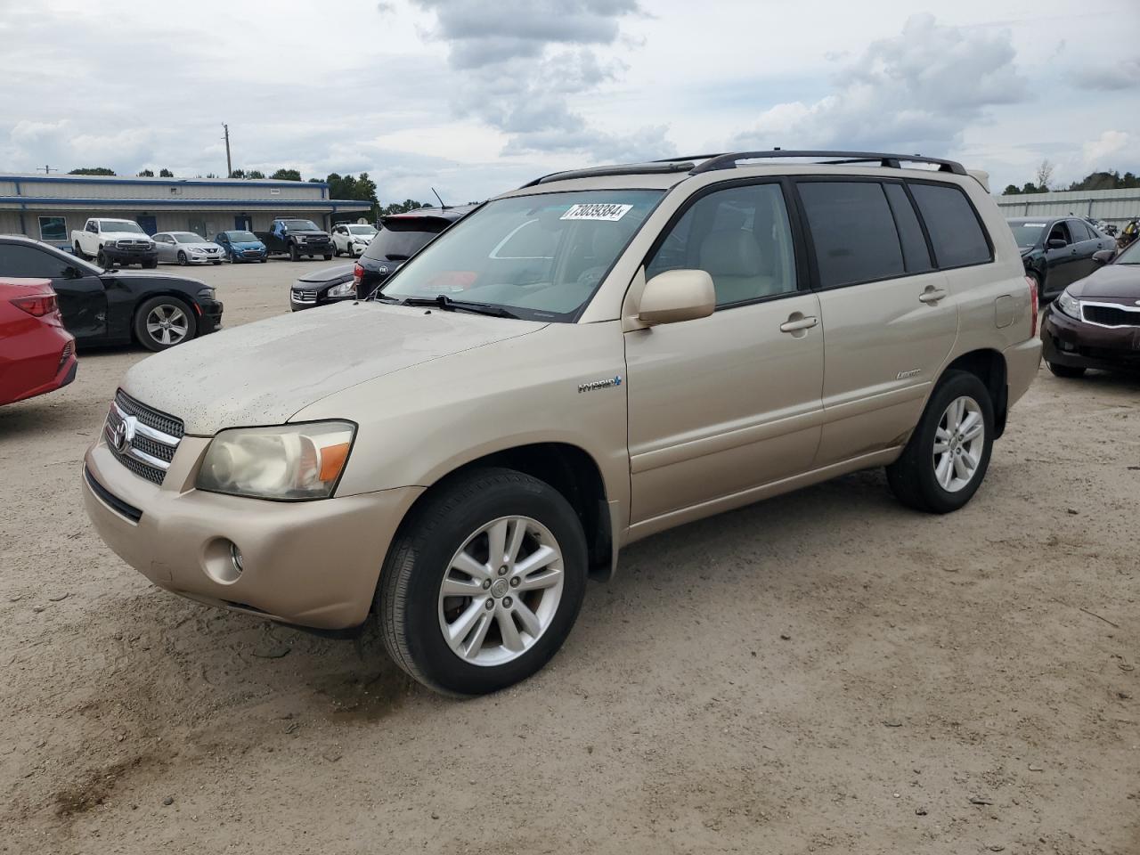 TOYOTA HIGHLANDER 2006 gold 4dr spor hybrid engine JTEDW21A960015698 photo #1