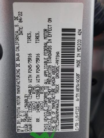 2022 TOYOTA TACOMA DOU - 3TMCZ5AN6NM496632