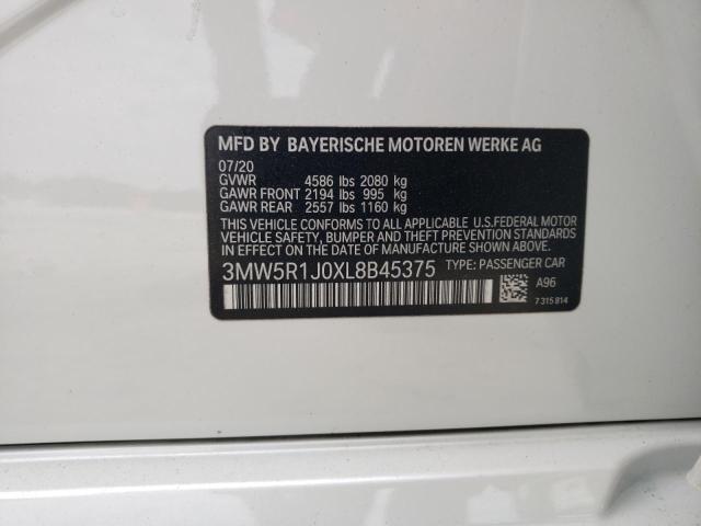 2020 BMW 330I - 3MW5R1J0XL8B45375