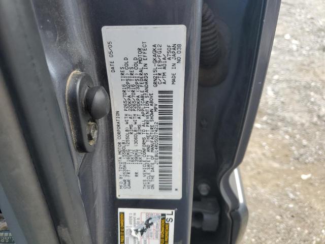 2005 TOYOTA 4RUNNER SR JTEBU14R050074212  70700694