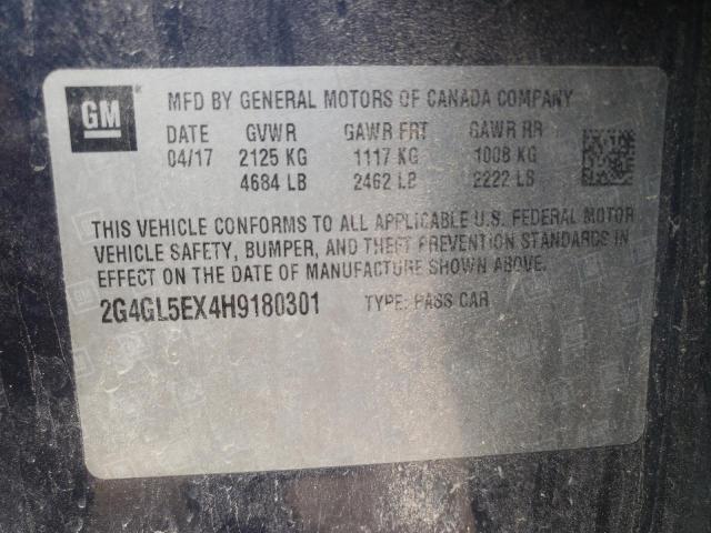 2017 BUICK REGAL SPOR - 2G4GL5EX4H9180301