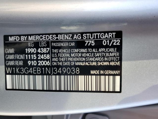 VIN W1K3G4EB1NJ349038 2022 MERCEDES-BENZ A-CLASS no.13