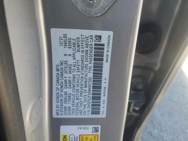 2022 HONDA CIVIC SPOR - 2HGFE2F55NH557260
