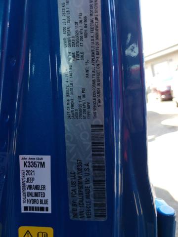 2021 JEEP WRANGLER U - 1C4JJXP60MW708367