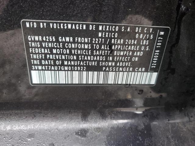 2016 VOLKSWAGEN GTI S/SE - 3VW4T7AU7GM010922