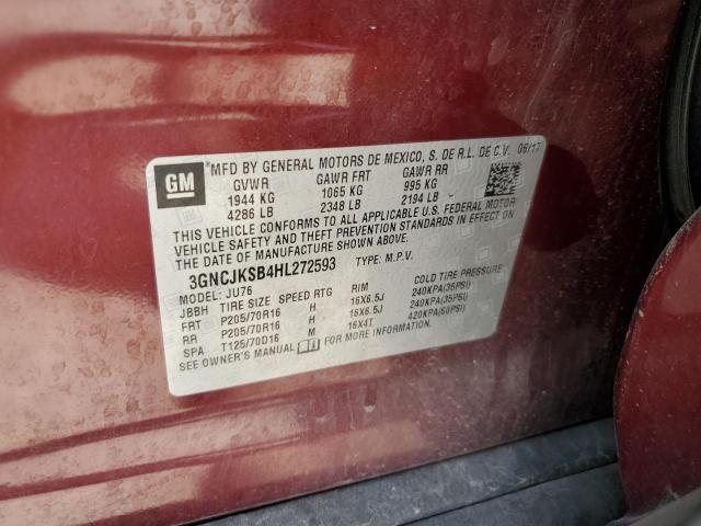 2017 CHEVROLET TRAX LS - 3GNCJKSB4HL272593