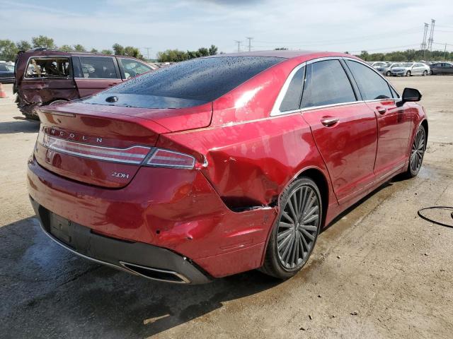 LINCOLN MKZ HYBRID 2018 burgundy  hybrid engine 3LN6L5MU2JR627131 photo #4