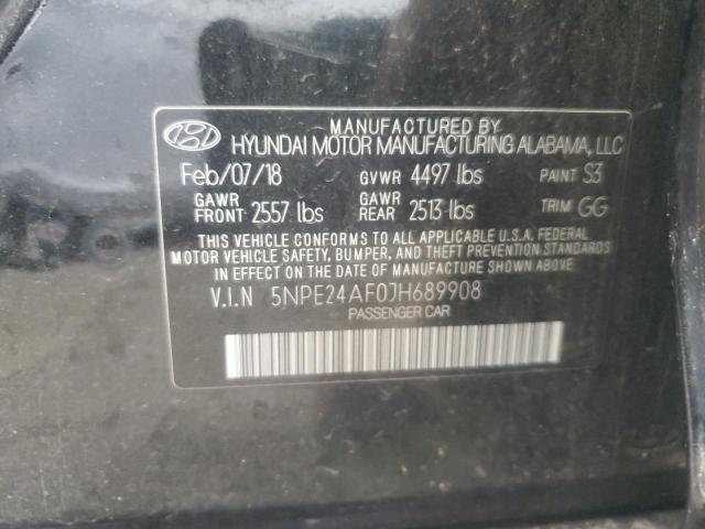 VIN 5NPE24AF0JH689908 2018 Hyundai Sonata, SE no.12