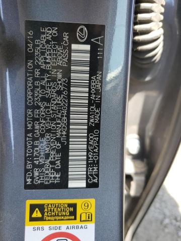 2016 LEXUS CT 200 - JTHKD5BH4G2276773