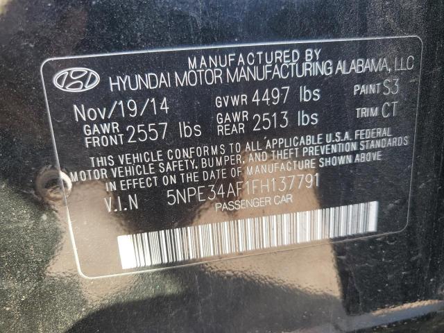 VIN 5NPE34AF1FH137791 2015 Hyundai Sonata, Sport no.12