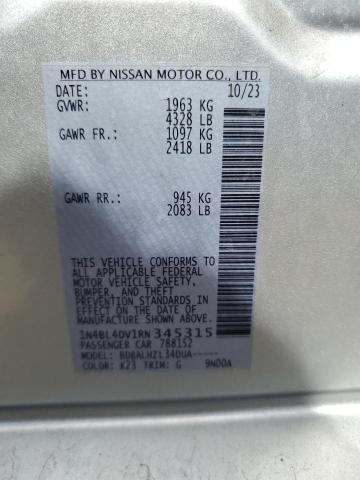 2024 NISSAN ALTIMA SV 1N4BL4DV1RN345315  71501134