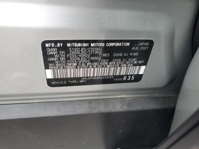 2022 MITSUBISHI OUTLANDER - JA4J4TA89NZ033056
