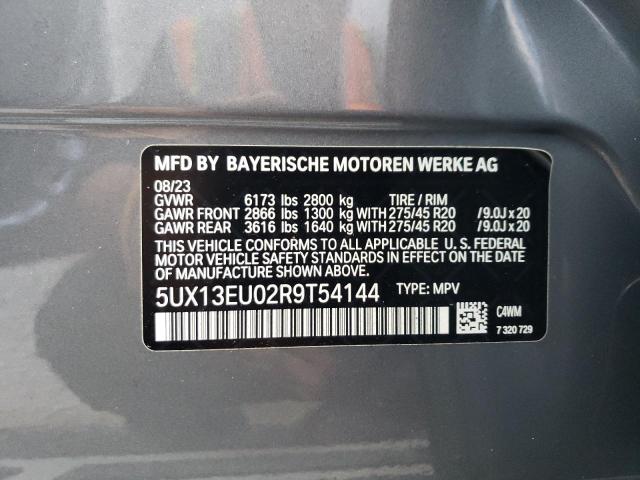 VIN 5UX13EU02R9T54144 2024 BMW X5, Sdrive 40I no.13