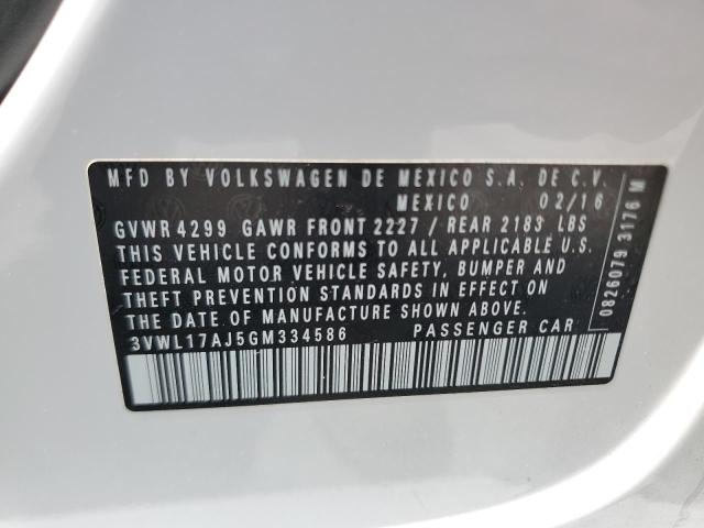 VIN 3VWL17AJ5GM334586 2016 Volkswagen Jetta, Sel no.12