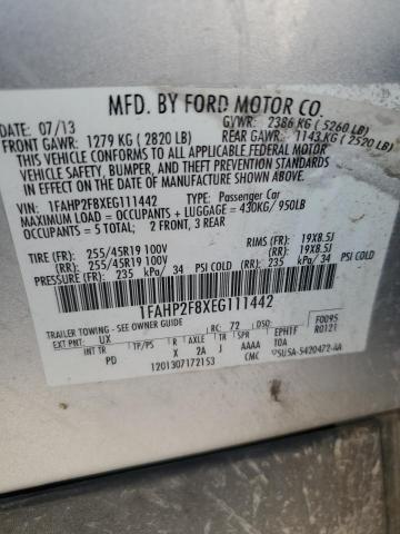 VIN 1FAHP2F8XEG111442 2014 Ford Taurus, Limited no.12