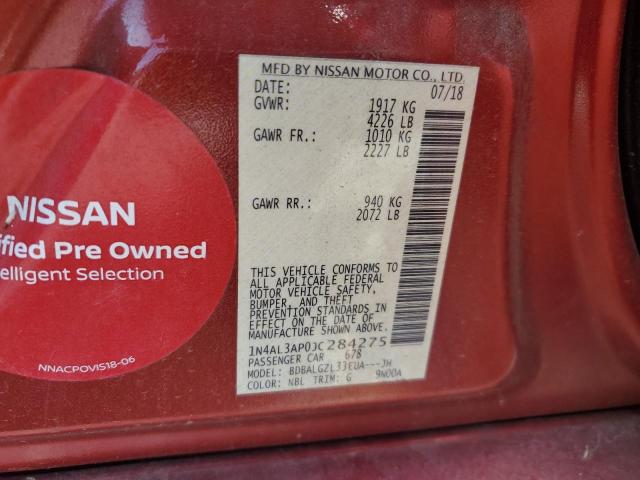 2018 NISSAN ALTIMA 2.5 - 1N4AL3AP0JC284275