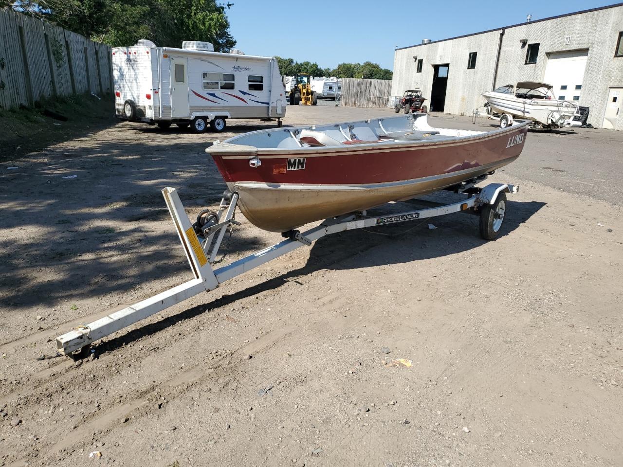 LUND BOAT W/TRL 1989 red   LUNR1524K889 photo #3