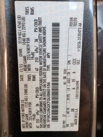 VIN 1FMCU9GX7GUB60156 2016 Ford Escape, SE no.14