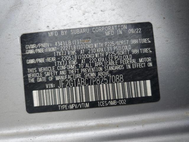 2023 SUBARU CROSSTREK - JF2GTABC7P8257088