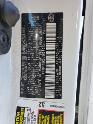 2018 TOYOTA CAMRY L - 4T1B11HK5JU608023