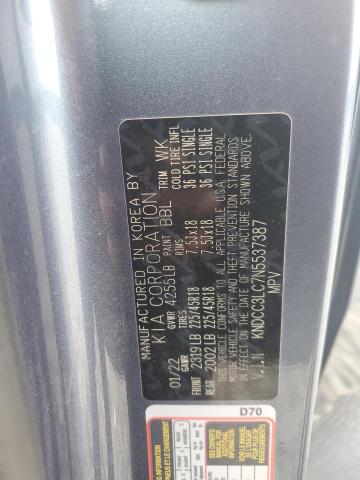 2022 KIA NIRO TOURI - KNDCC3LC7N5537387