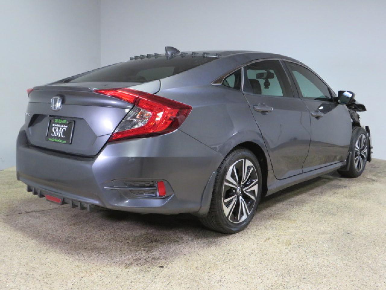 HONDA CIVIC EXL 2017 gray sedan 4d gas 2HGFC1F70HH645185 photo #4