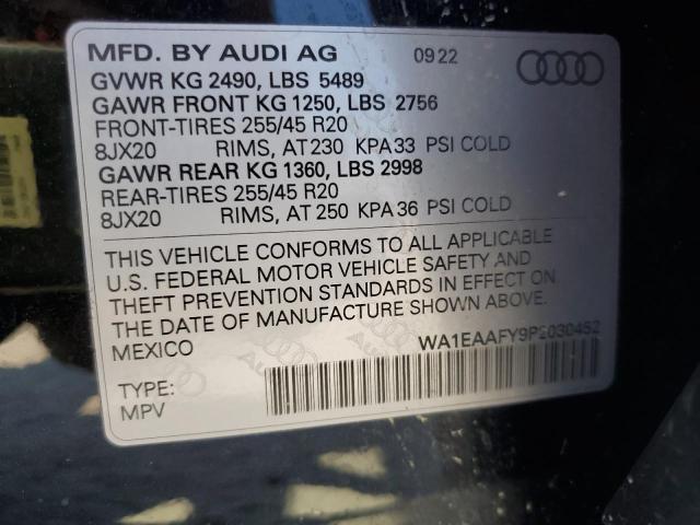 2023 AUDI Q5 PREMIUM - WA1EAAFY9P2030452
