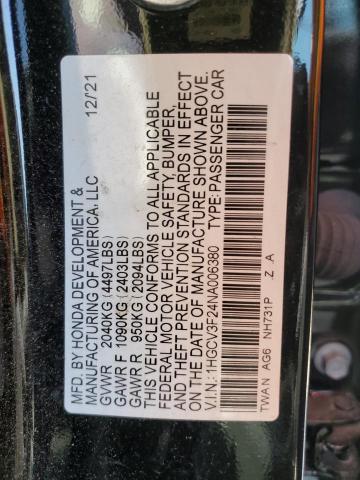 2022 HONDA ACCORD HYB - 1HGCV3F24NA006380