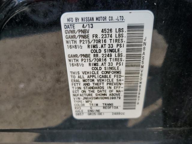 VIN JN8AS5MV8DW639879 2013 Nissan Rogue, S no.13