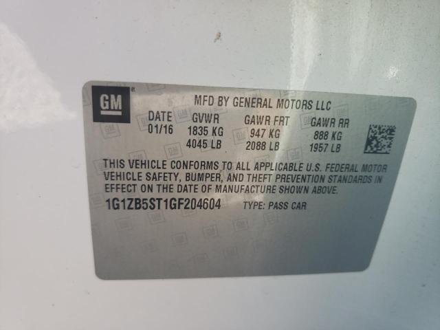 2016 CHEVROLET MALIBU LS - 1G1ZB5ST1GF204604