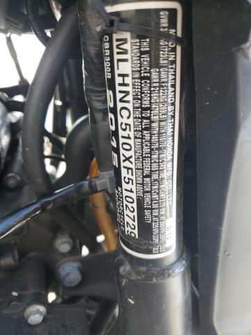 2015 HONDA CBR300 R MLHNC510XF5102729