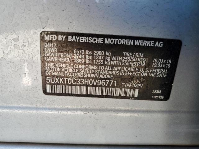 VIN 5UXKT0C33H0V96771 2017 BMW X5, Xdr40E no.13