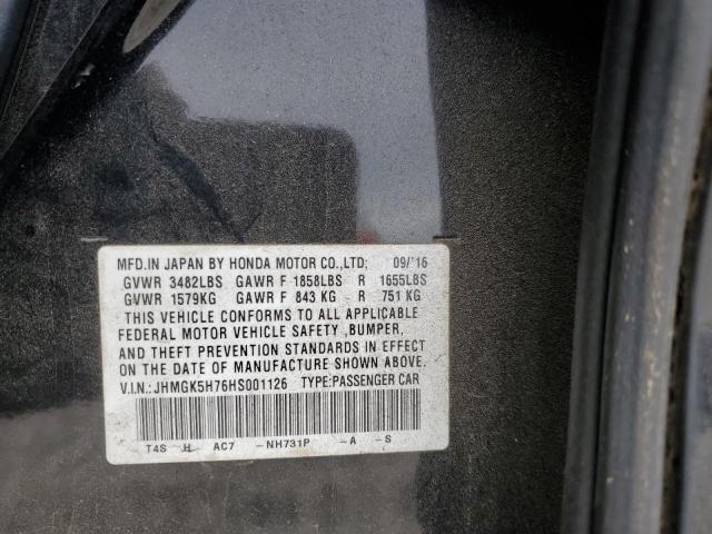 2017 HONDA FIT EX - JHMGK5H76HS001126