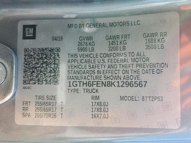 2019 GMC CANYON ALL 1GTH6FEN8K1296567