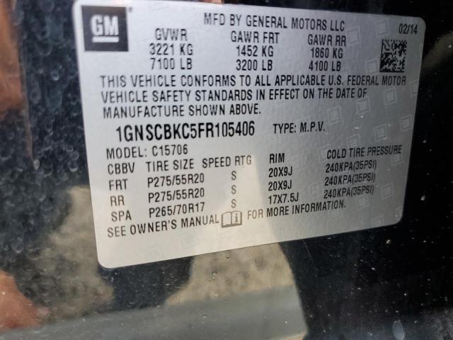 2015 CHEVROLET TAHOE C150 - 1GNSCBKC5FR105406