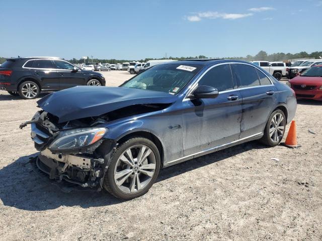 MERCEDES-BENZ C 350E 2018 blue  hybrid engine 55SWF4HB4JU262496 photo #1