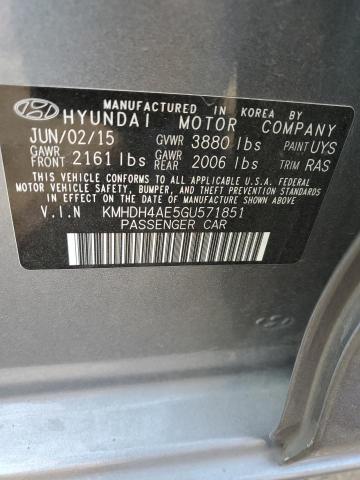 2016 HYUNDAI ELANTRA SE - KMHDH4AE5GU571851