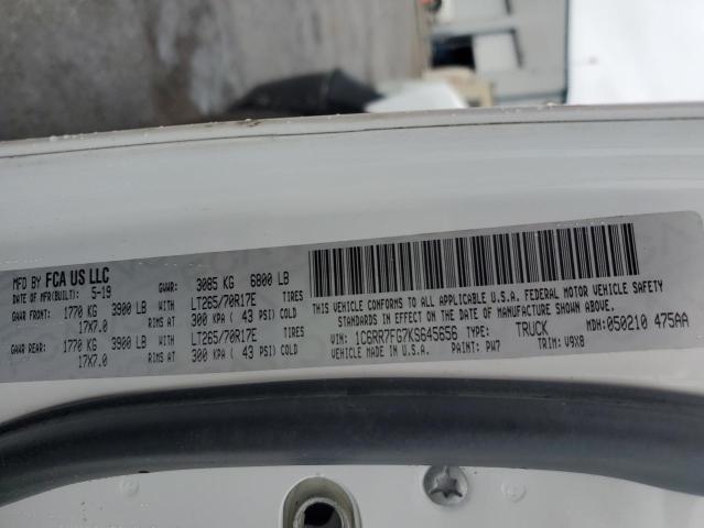 2019 RAM 1500 CLASS - 1C6RR7FG7KS645656