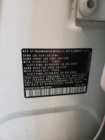 2018 VOLKSWAGEN TIGUAN SE - 3VV3B7AX6JM078407