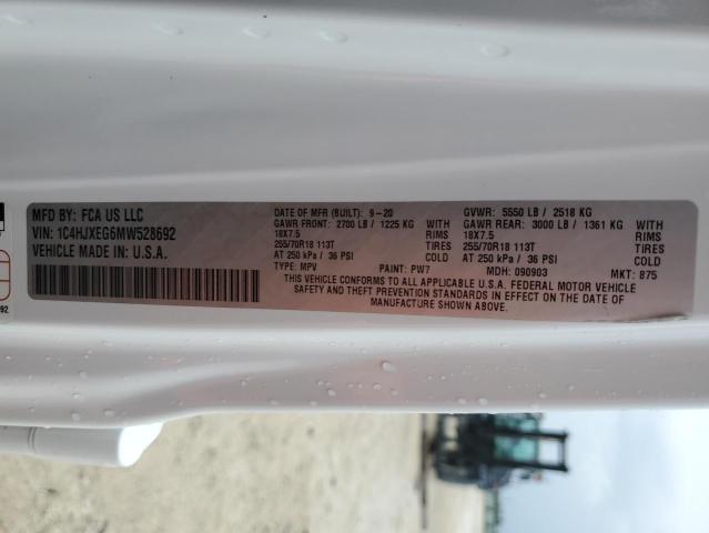2021 JEEP WRANGLER U - 1C4HJXEG6MW528692