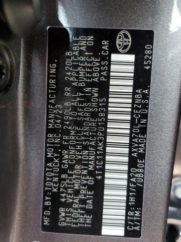 2023 TOYOTA CAMRY LE - 4T1C11AK3PU158315